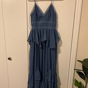 Vici Collection Blue Maxi Dress